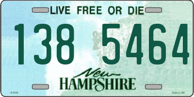 NH license plate 1385464
