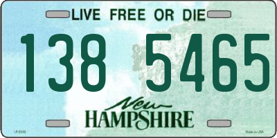 NH license plate 1385465