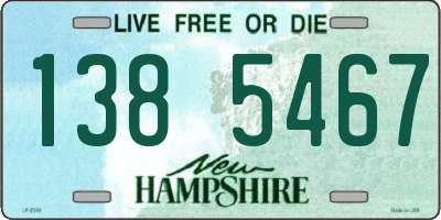 NH license plate 1385467