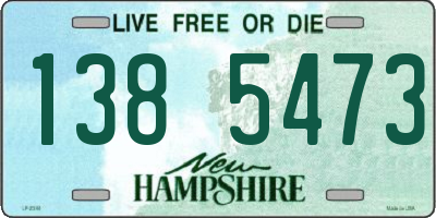NH license plate 1385473
