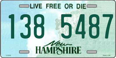 NH license plate 1385487