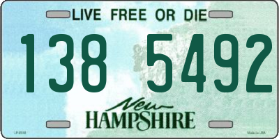 NH license plate 1385492
