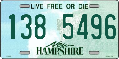 NH license plate 1385496
