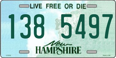 NH license plate 1385497