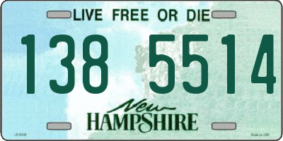 NH license plate 1385514