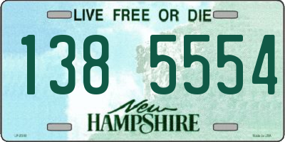 NH license plate 1385554