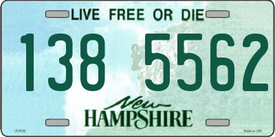 NH license plate 1385562