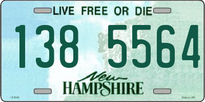 NH license plate 1385564