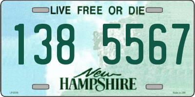 NH license plate 1385567