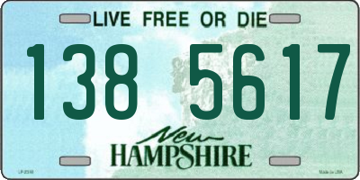 NH license plate 1385617