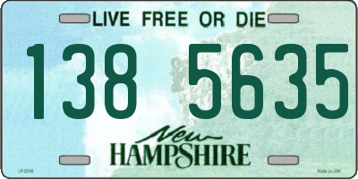 NH license plate 1385635