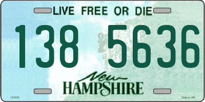 NH license plate 1385636
