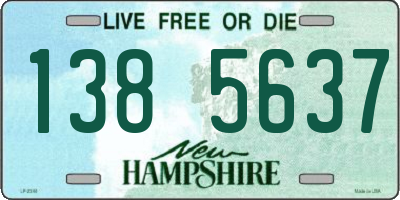 NH license plate 1385637
