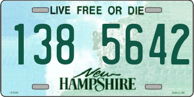 NH license plate 1385642