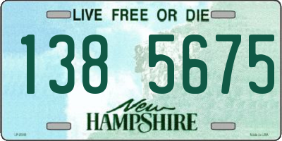 NH license plate 1385675