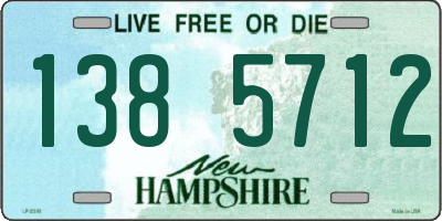 NH license plate 1385712