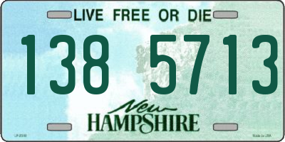 NH license plate 1385713