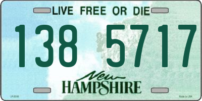 NH license plate 1385717