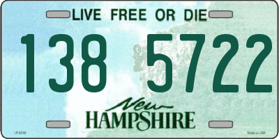 NH license plate 1385722