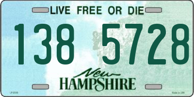 NH license plate 1385728
