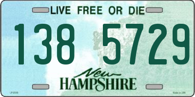 NH license plate 1385729