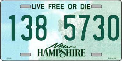 NH license plate 1385730