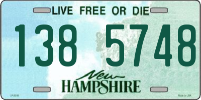 NH license plate 1385748