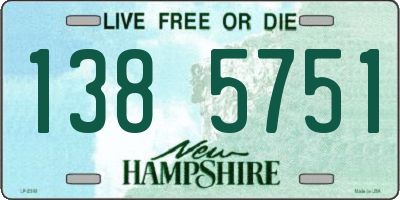 NH license plate 1385751