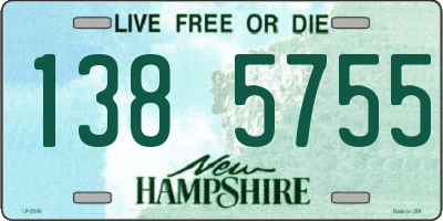 NH license plate 1385755