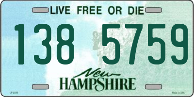 NH license plate 1385759
