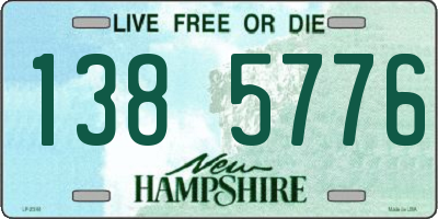 NH license plate 1385776