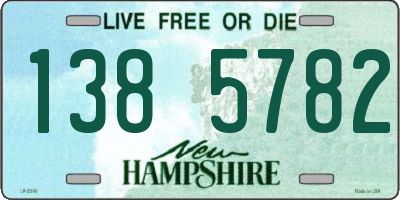 NH license plate 1385782