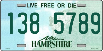 NH license plate 1385789