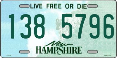 NH license plate 1385796