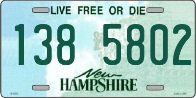 NH license plate 1385802