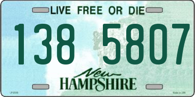 NH license plate 1385807