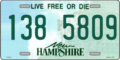 NH license plate 1385809