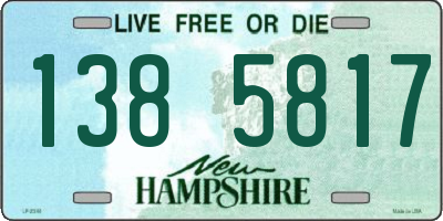 NH license plate 1385817