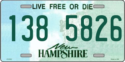 NH license plate 1385826