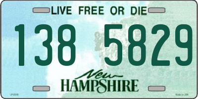 NH license plate 1385829