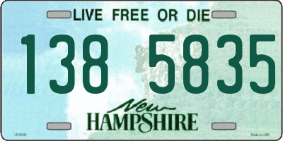 NH license plate 1385835
