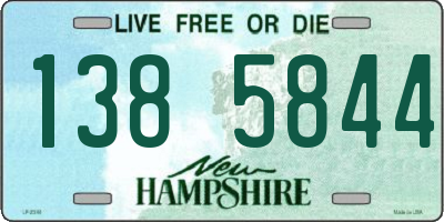NH license plate 1385844
