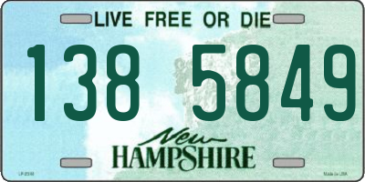 NH license plate 1385849