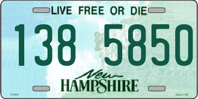 NH license plate 1385850