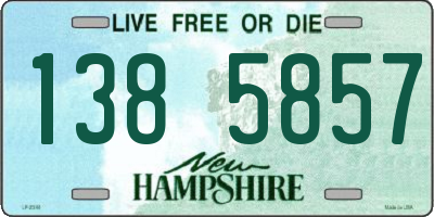 NH license plate 1385857