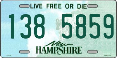 NH license plate 1385859