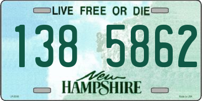 NH license plate 1385862