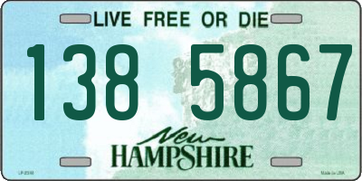 NH license plate 1385867