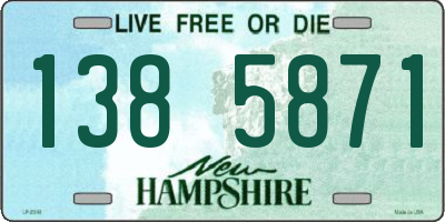NH license plate 1385871