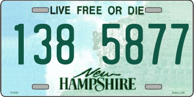 NH license plate 1385877